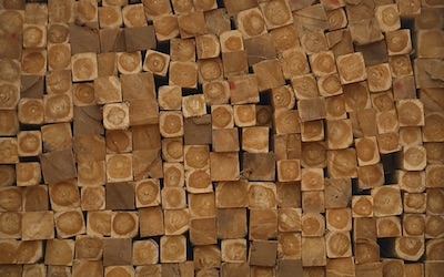 Teak Square Logs